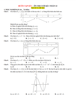 06 đề ôn tập thi cuối học kì 1 toán 12 có đáp án và lời giải chi tiết