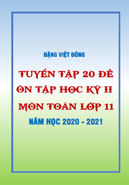 20 đề ôn tập học kỳ 2 toán 11 năm học 2020 – 2021 – đặng việt đông