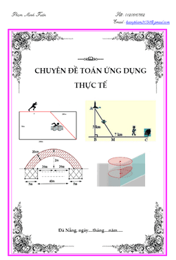 242 bài tập trắc nghiệm chuyên đề toán ứng dụng thực tế – phạm minh tuấn