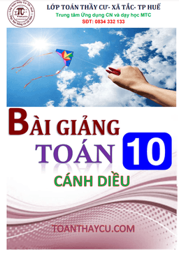 bài giảng toán 10 cánh diều (tập 1)