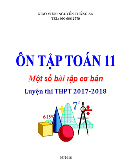 bài tập cơ bản ôn tập toán 11 luyện thi thpt – nguyễn thắng an