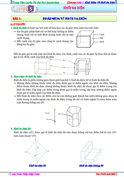 bài tập khối đa diện và thể tích khối đa diện – diệp tuân