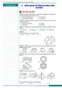 bài tập tổng ôn khối đa diện và thể tích khối đa diện có đáp án