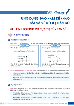 bài tập ứng dụng đạo hàm để khảo sát và vẽ đồ thị hàm số toán 12 chương trình mới