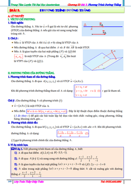 bài toán phương trình đường thẳng – diệp tuân