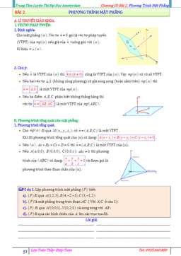 bài toán phương trình mặt phẳng – diệp tuân