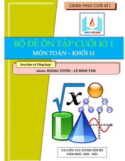 bộ đề trắc nghiệm kết hợp tự luận ôn tập cuối học kì 1 toán 11