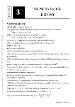 các bài toán về số nguyên tố và hợp số