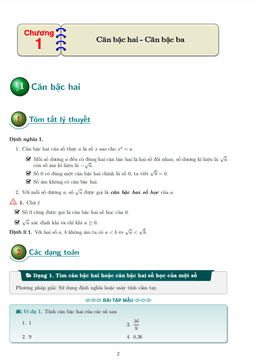 các dạng bài tập căn bậc hai và căn bậc ba