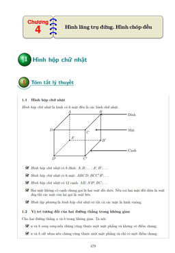 các dạng bài tập hình lăng trụ đứng và hình chóp đều