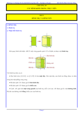 các dạng bài tập một số hình khối trong thực tiễn toán 9 knttvcs
