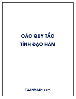 các quy tắc tính đạo hàm