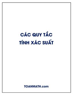 các quy tắc tính xác suất