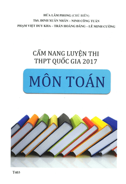 cẩm nang luyện thi thpt quốc gia 2017 môn toán – hứa lâm phong