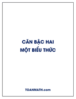 căn bậc hai của một biểu thức