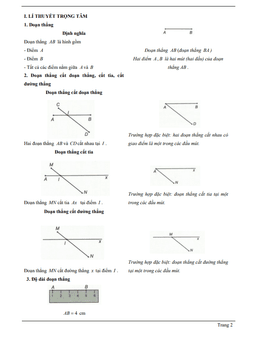 chuyên đề đoạn thẳng và độ dài đoạn thẳng
