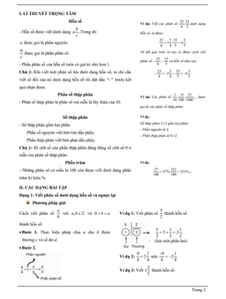 chuyên đề hỗn số, số thập phân, phần trăm