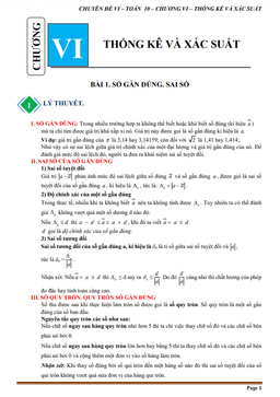 chuyên đề một số yếu tố thống kê và xác suất toán 10 cánh diều