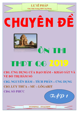 chuyên đề ôn thi thpt quốc gia 2019 môn toán – lư sĩ pháp (tập 1)