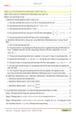 chuyên đề phương trình bậc hai một ẩn – nguyễn tiến