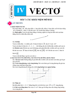 chuyên đề vectơ toán 10 kết nối tri thức với cuộc sống