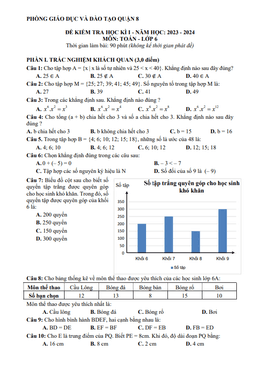 đề cuối học kì 1 toán 6 năm 2023 – 2024 phòng gd&đt quận 8 – tp hcm