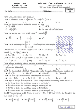 đề cuối kì 1 toán 10 năm 2023 – 2024 trường thpt chuyên hạ long – quảng ninh