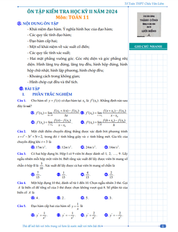 đề cương học kỳ 2 toán 11 năm 2023 – 2024 trường thpt châu văn liêm – cần thơ