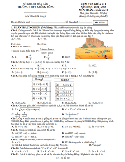đề giữa kì 1 toán 10 năm 2022 – 2023 trường thpt krông bông – đắk lắk