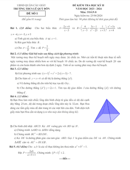 đề học kỳ 2 toán 8 năm 2023 – 2024 trường thcs lê quý đôn – hà nội