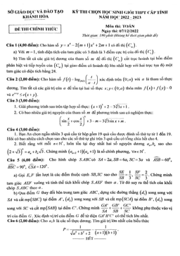 đề học sinh giỏi cấp tỉnh toán thpt năm 2022 – 2023 sở gd&đt khánh hòa