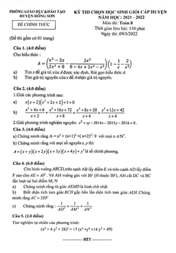 đề học sinh giỏi huyện toán 8 năm 2021 – 2022 phòng gd&đt đông sơn – thanh hóa