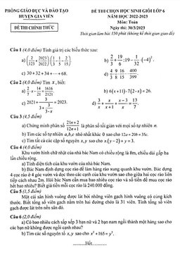 đề học sinh giỏi toán 6 năm 2022 – 2023 phòng gd&đt gia viễn – ninh bình
