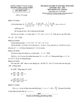 đề học sinh giỏi toán 8 năm 2022 – 2023 trường thcs lê quý đôn – bắc giang