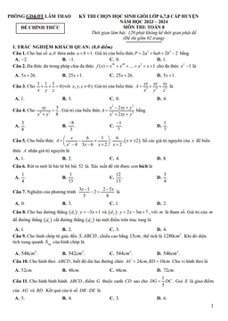 đề học sinh giỏi toán 8 năm 2023 – 2024 phòng gd&đt lâm thao – phú thọ