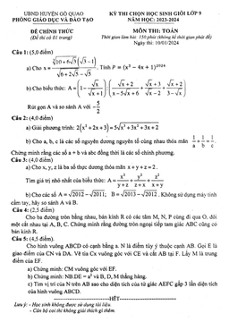 đề học sinh giỏi toán 9 năm 2023 – 2024 phòng gd&đt gò quao – kiên giang