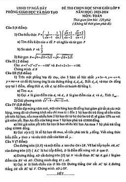 đề học sinh giỏi toán 9 năm 2023 – 2024 phòng gd&đt ngã bảy – hậu giang