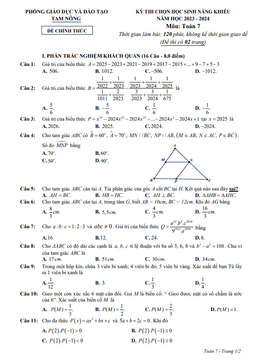 đề học sinh năng khiếu toán 7 năm 2023 – 2024 phòng gd&đt tam nông – phú thọ