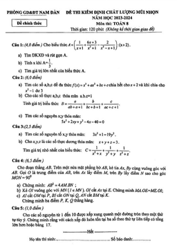 đề kđcl mũi nhọn toán 8 năm 2023 – 2024 phòng gd&đt nam đàn – nghệ an