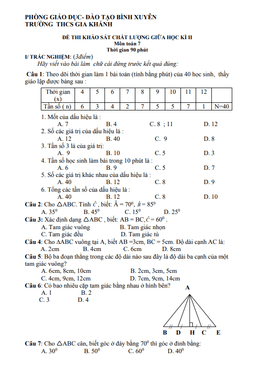 đề khảo sát giữa kỳ 2 toán 7 năm 2019 – 2020 trường thcs gia khánh – vĩnh phúc
