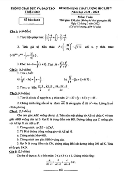 đề kiểm định hsg toán 7 năm 2021 – 2022 phòng gd&đt triệu sơn – thanh hóa