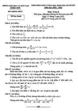 đề kiểm định hsg toán 8 năm 2022 – 2023 phòng gd&đt triệu sơn – thanh hóa