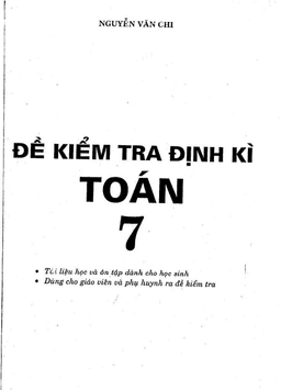 đề kiểm tra định kỳ toán 7 – nguyễn văn chi