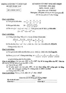 đề kscl học sinh mũi nhọn toán 7 năm 2021 – 2022 phòng gd&đt ngọc lặc – thanh hóa
