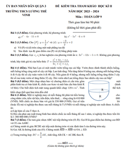 đề tham khảo cuối kì 2 toán 9 năm 2023 – 2024 phòng gd&đt quận 3 – tp hcm