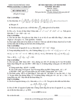 đề thi chọn hsg toán 8 năm 2023 – 2024 phòng gd&đt thành phố bắc ninh
