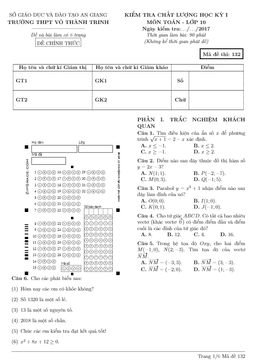 đề thi hk1 toán 10 năm học 2017 – 2018 trường thpt võ thành trinh – an giang