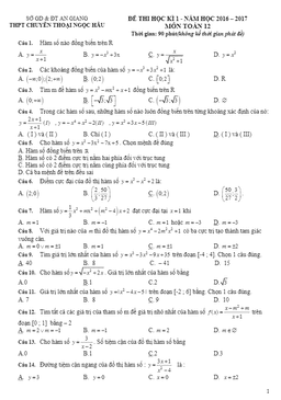đề thi hk1 toán 12 năm học 2016 – 2017 trường chuyên thoại ngọc hầu – an giang