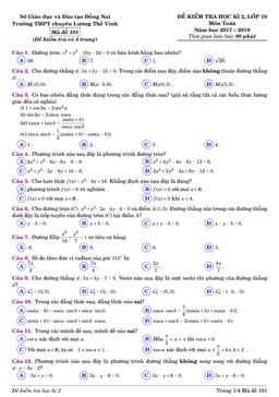đề thi hk2 toán 10 năm 2017 – 2018 trường thpt chuyên lương thế vinh – đồng nai