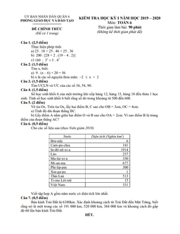đề thi học kỳ 1 toán 6 năm 2019 – 2020 phòng gd&đt quận 6 – tp hcm